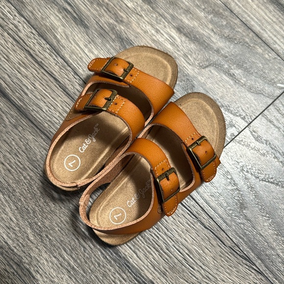 Cat & Jack Reagan toddler sandals size 7 toddler cognac color gently used - Picture 6 of 6